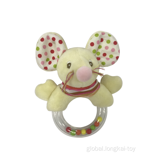 Baby Teethers Plush Mouse Rattle Toy Manufactory